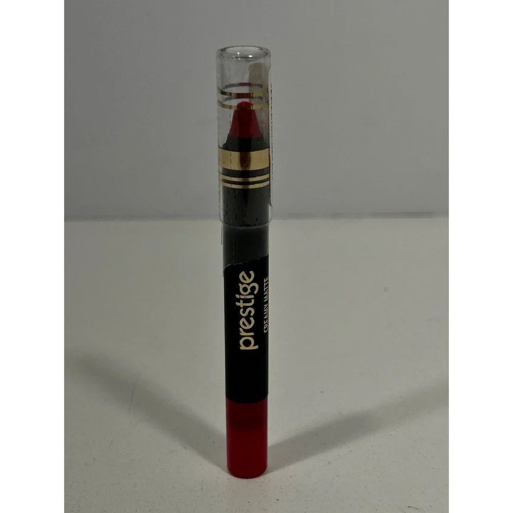 Prestige Creamy Matte Lasting Lipstick Crayon Tomato LP-04 Vitamin E Red New